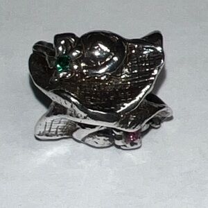 Novo Beads Derby Hats w Emerald Green and Pink Ruby Crystals SS